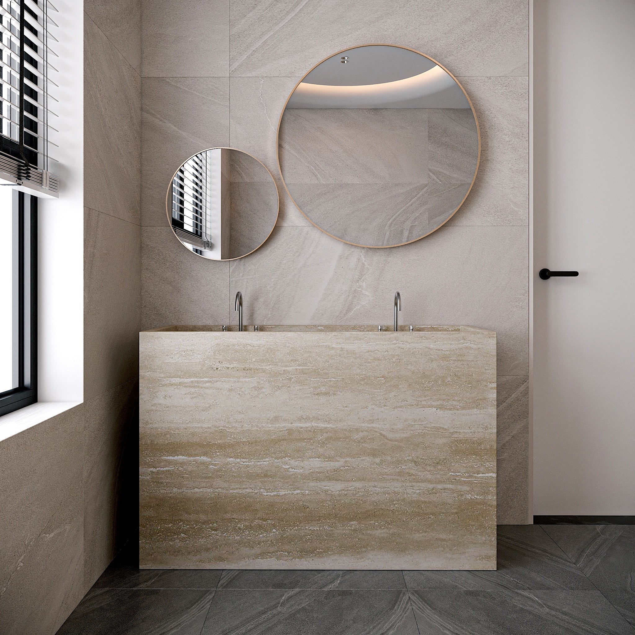 Traves Marble Free Standing Sink