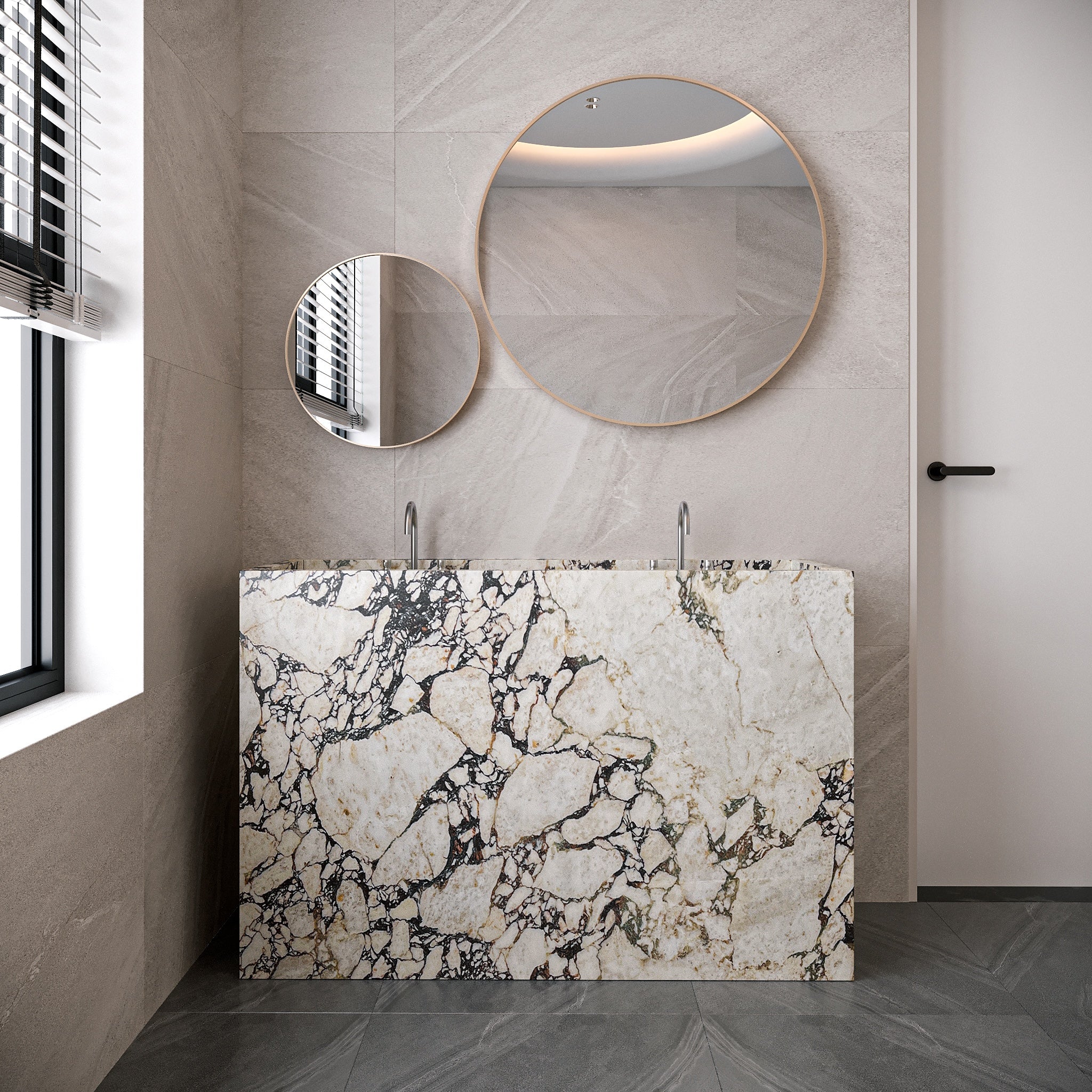 Traves Marble Free Standing Sink