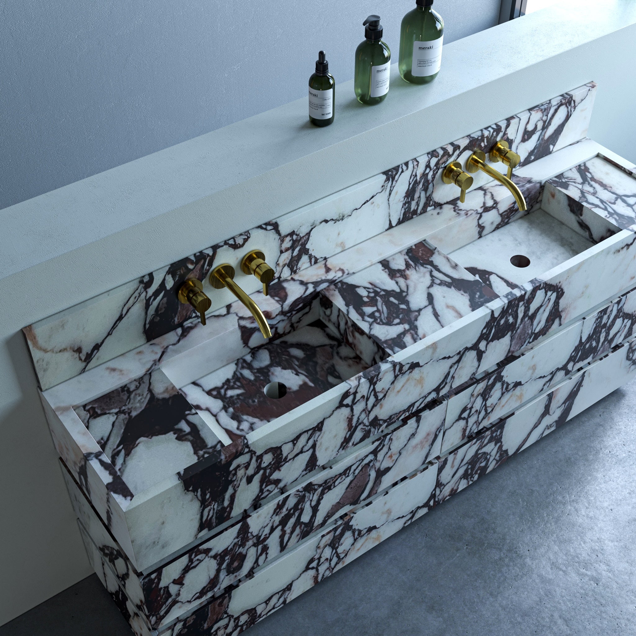 Segmio Marble Bathroom Vanity Sink