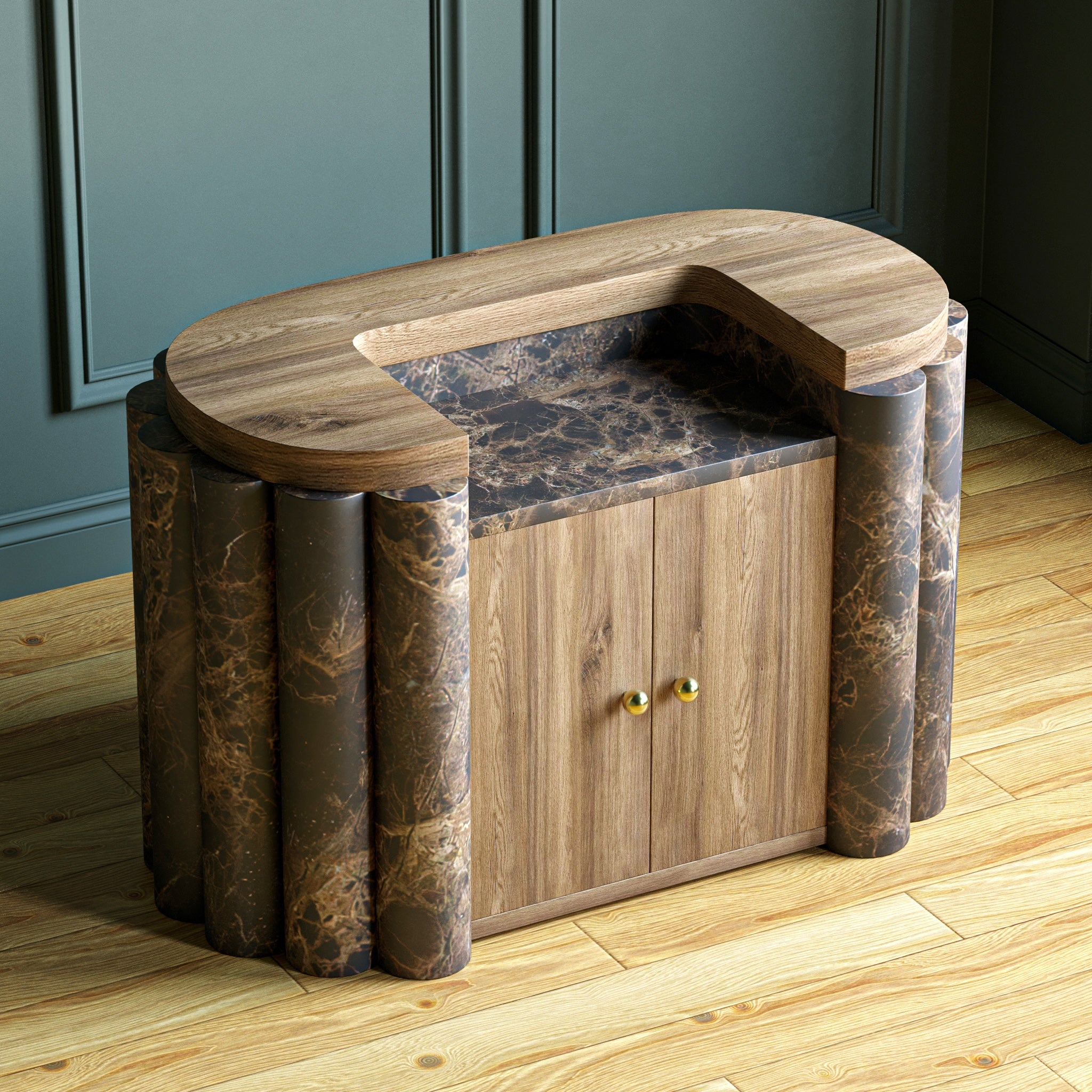 Virello Marble Bar / Hostess Stand