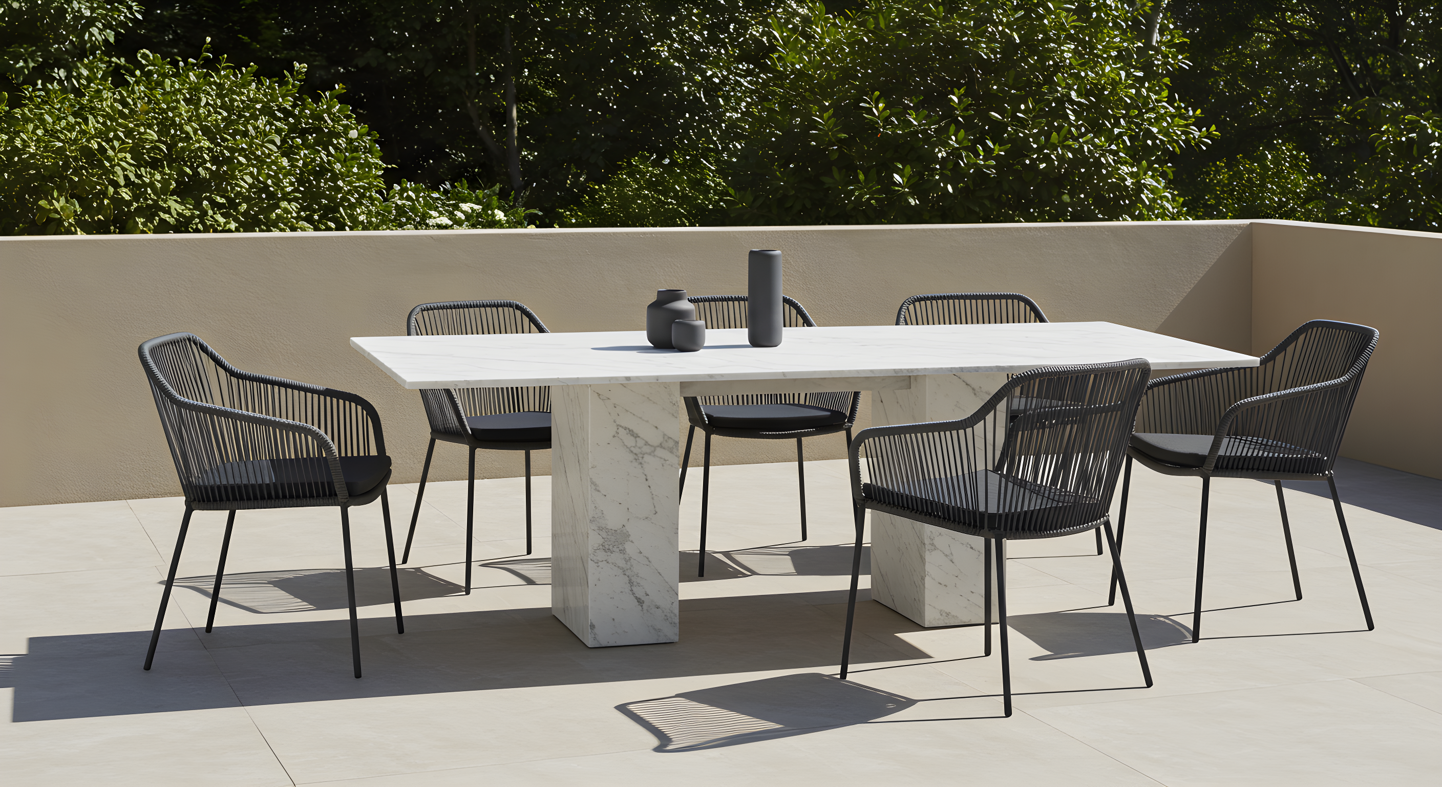 outdoor marble furniture