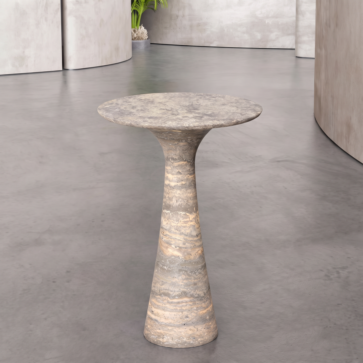Vespera Pedestal Side Table