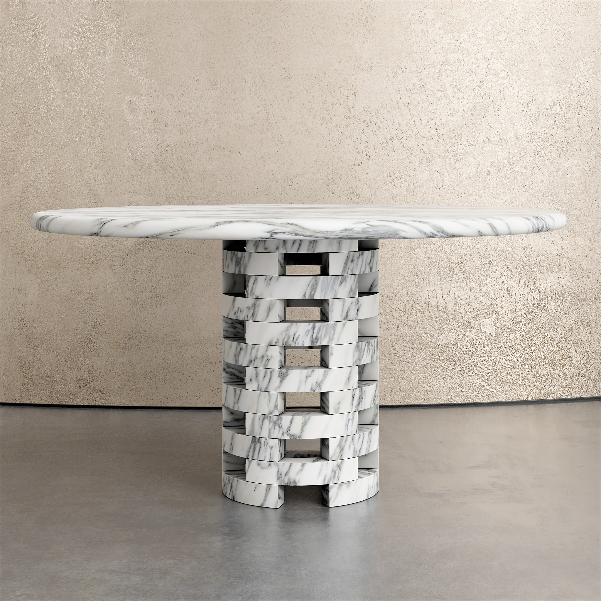 Round Brace Dining Table - Aprilsform