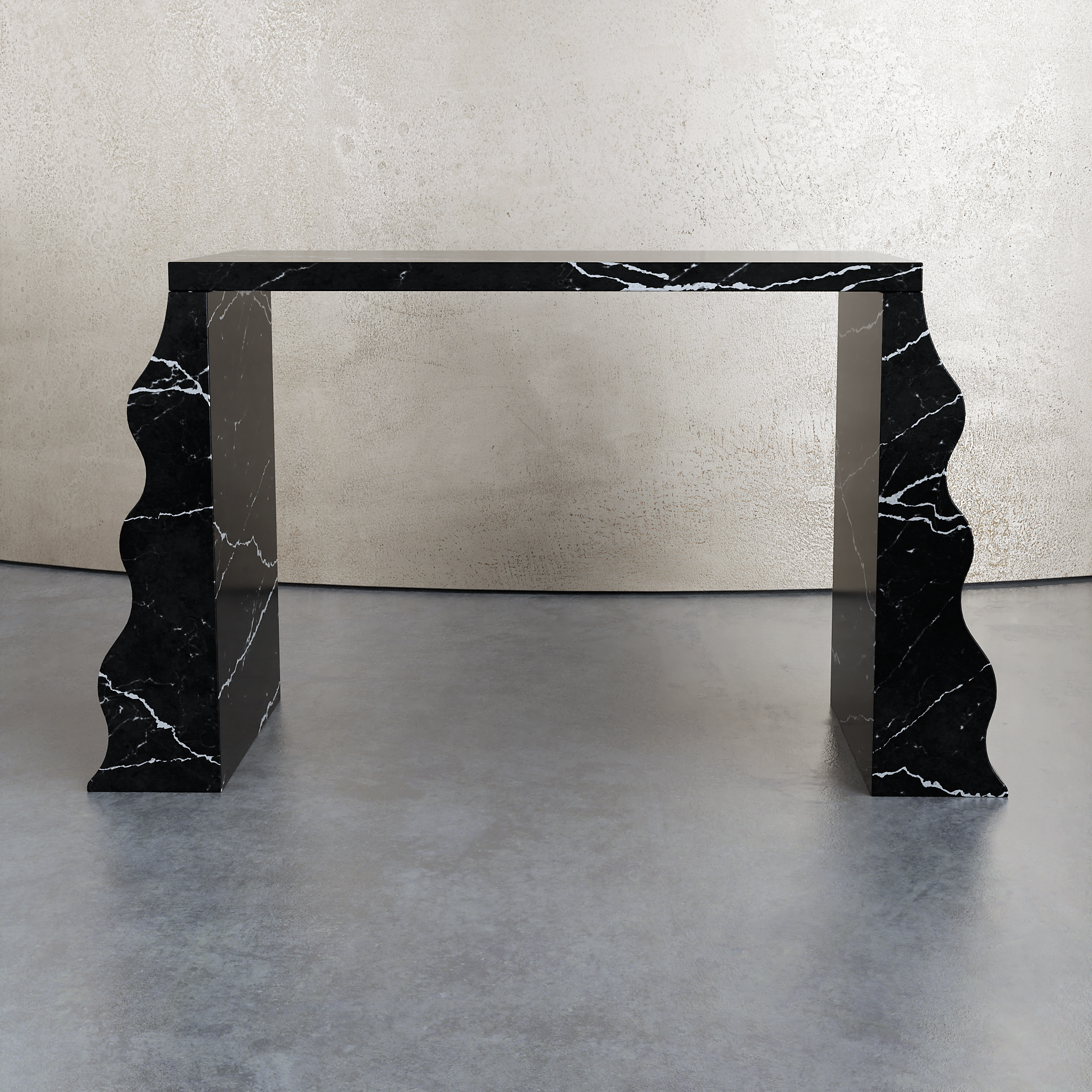 Wave Customize Stone Console Table