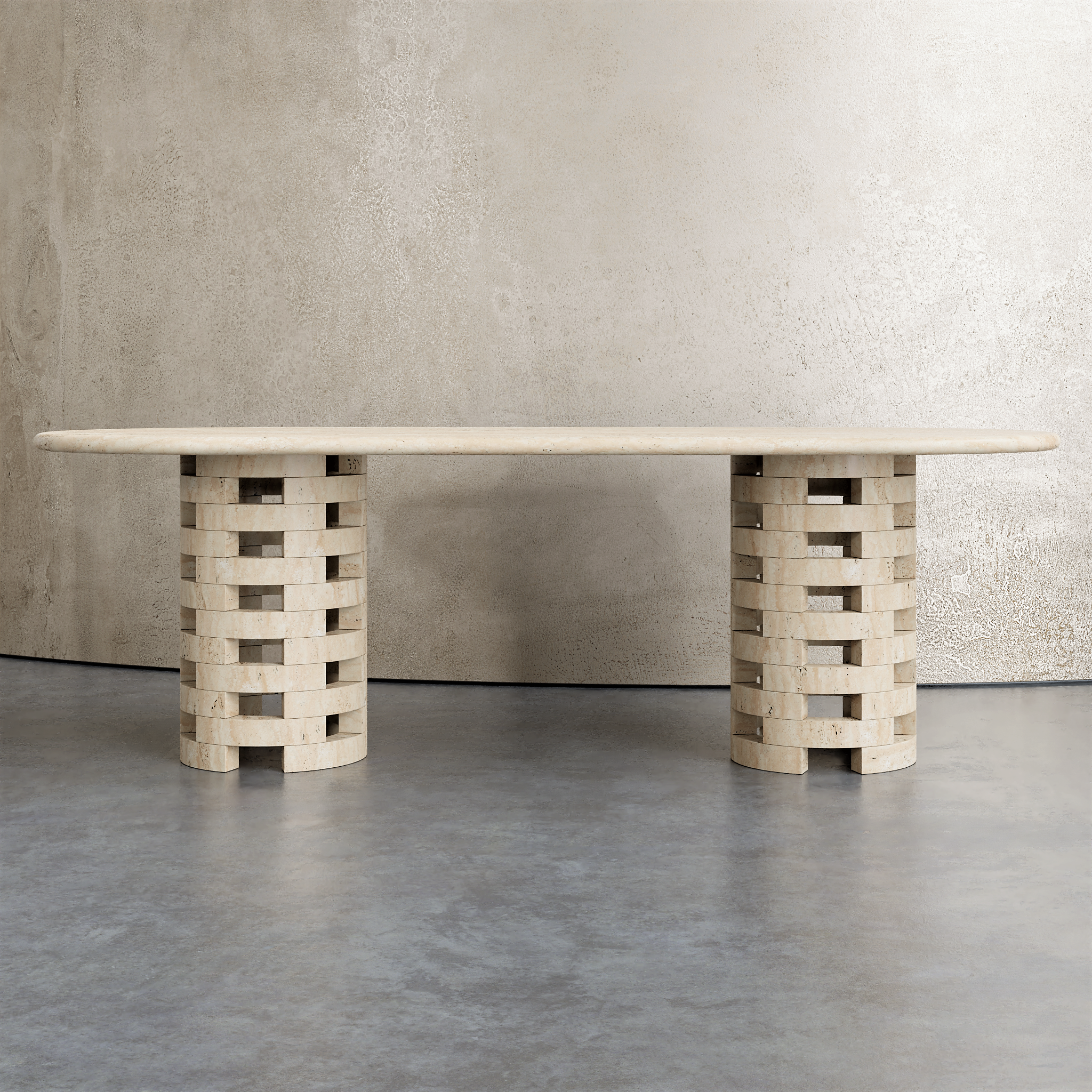 Oval Brace Dining Table - Aprilsform