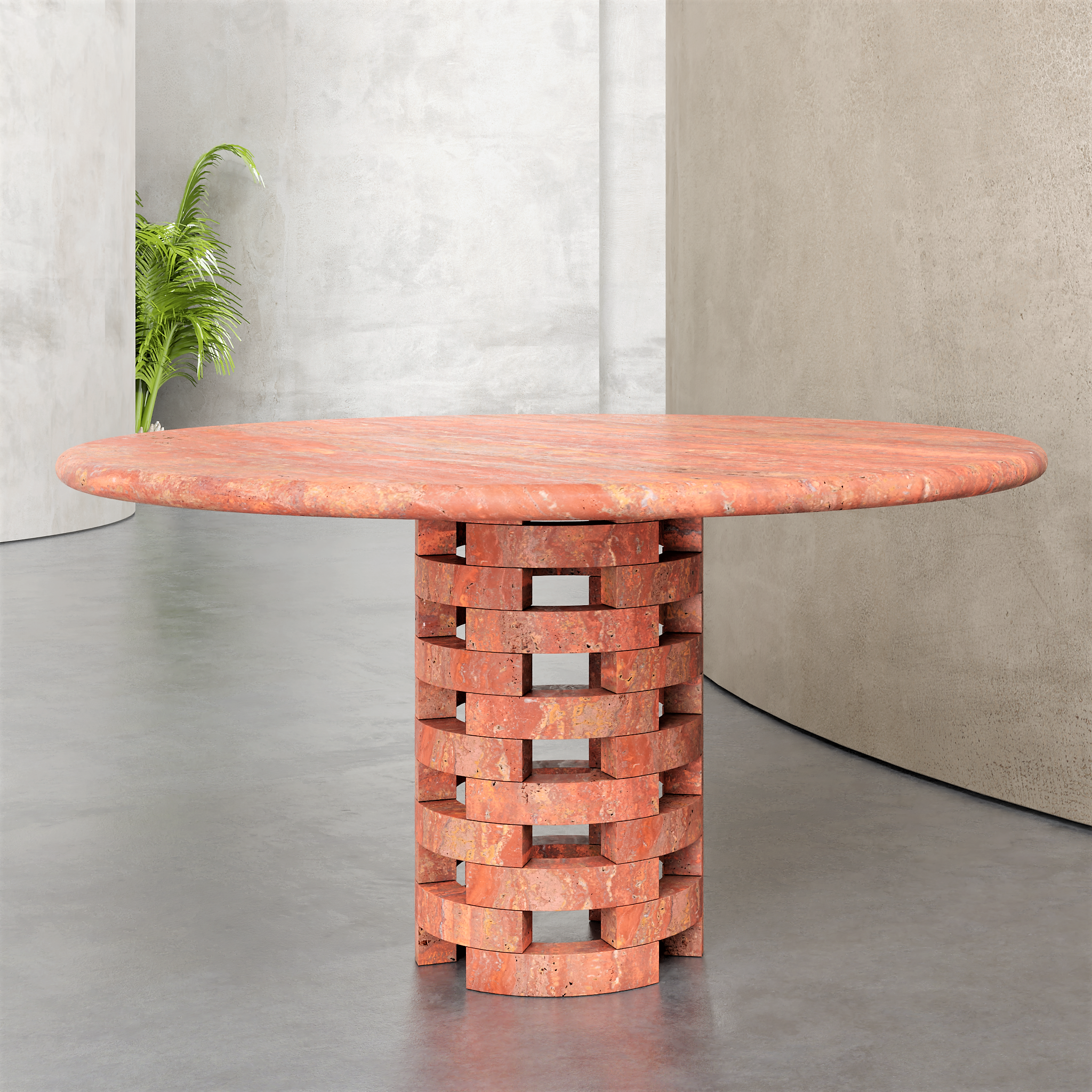 Round Brace Dining Table - Aprilsform