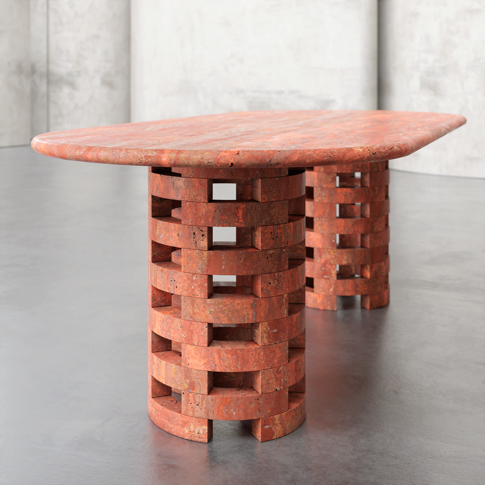 Oval Brace Dining Table - Aprilsform