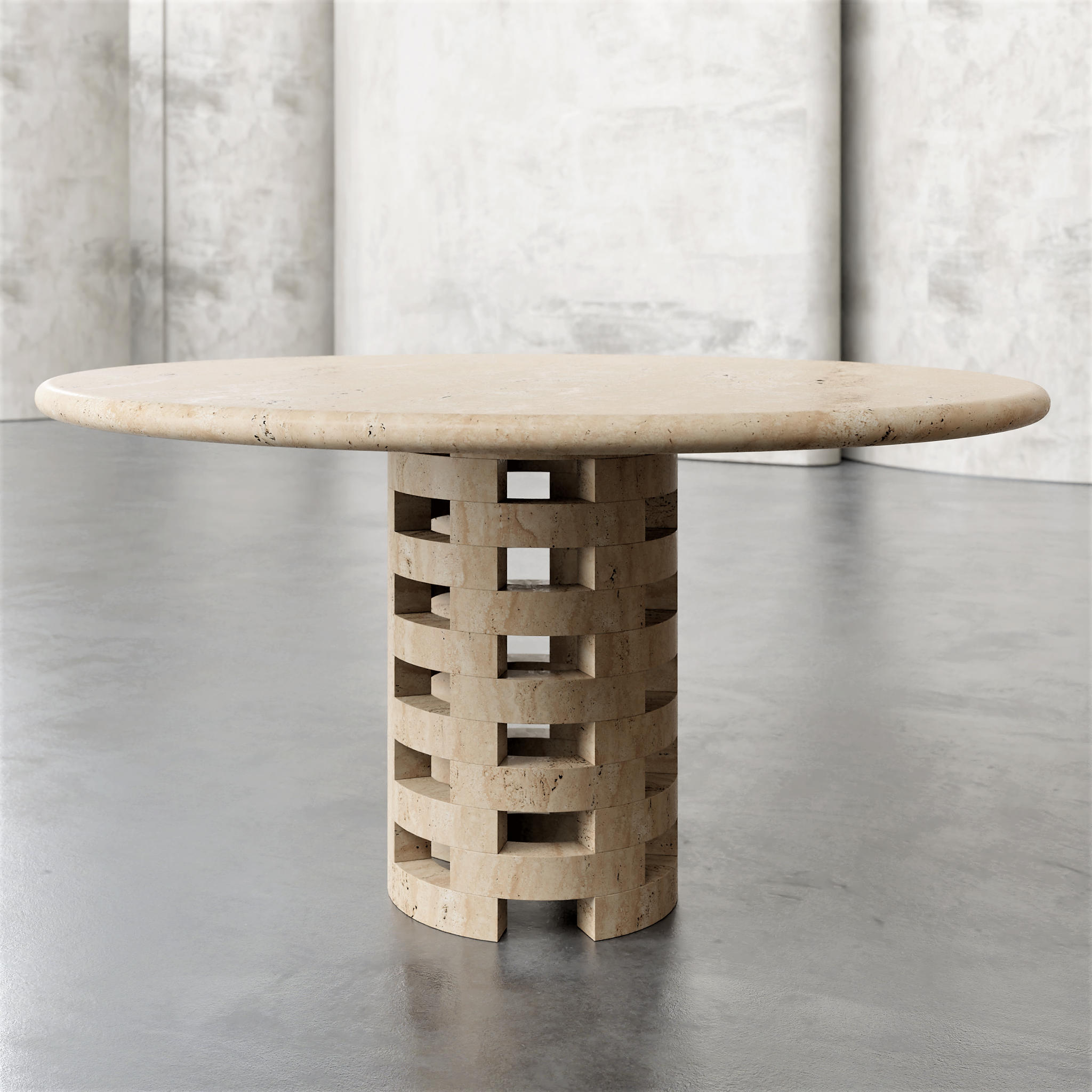 Round Brace Dining Table - Aprilsform