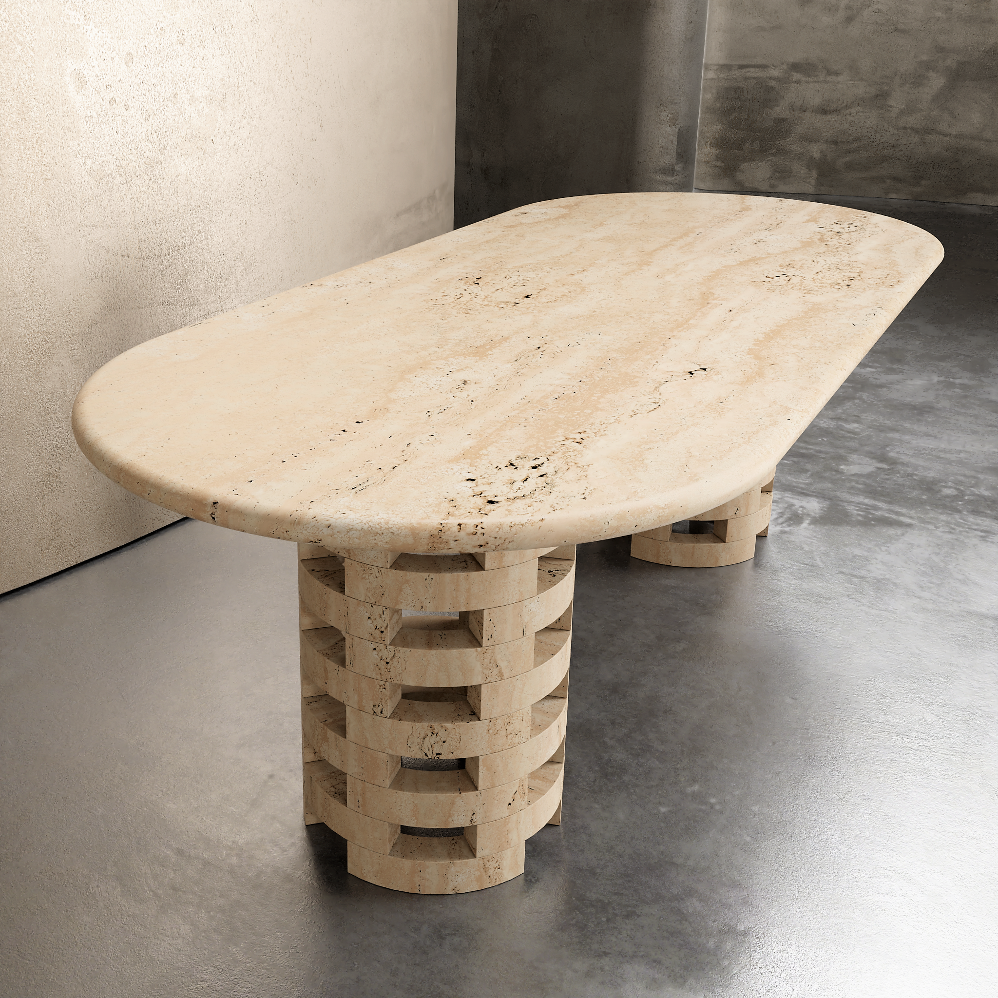 Oval Brace Dining Table - Aprilsform