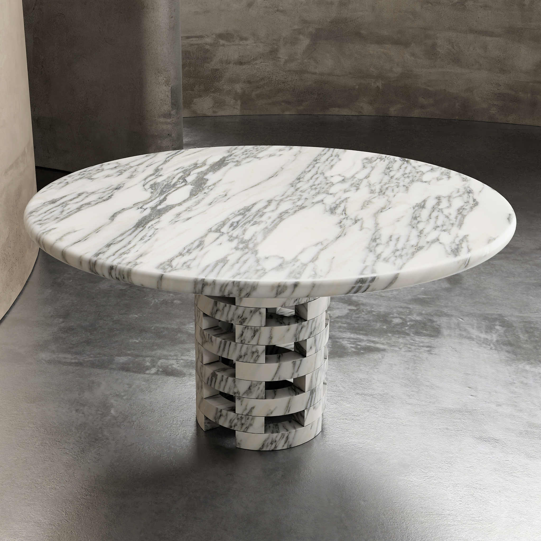 Round Brace Dining Table - Aprilsform