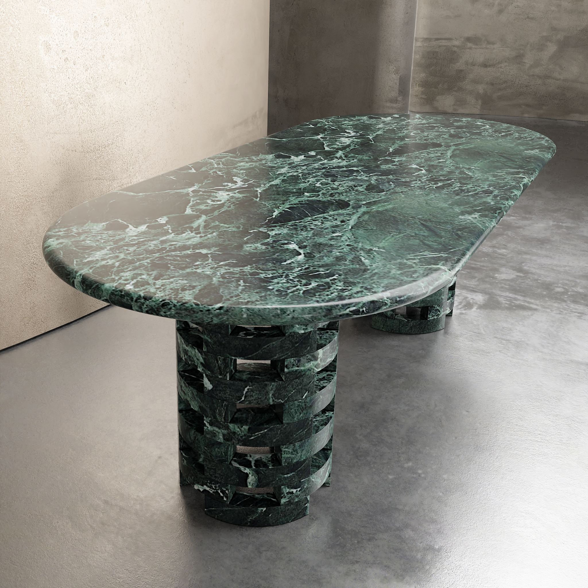 Oval Brace Dining Table - Aprilsform