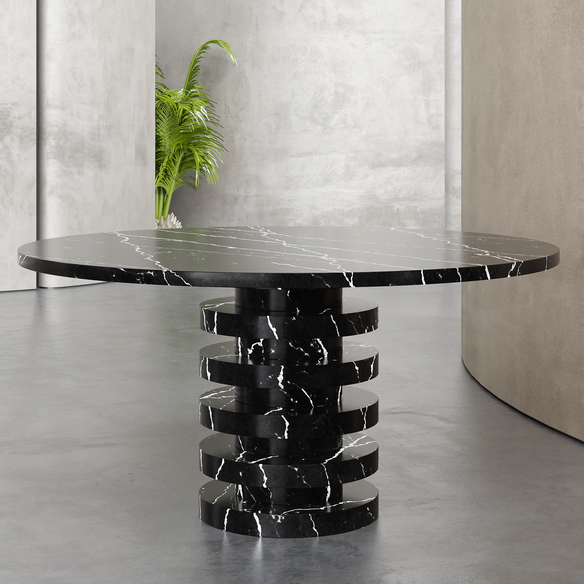 Ringu Customizable Stone Dining Table