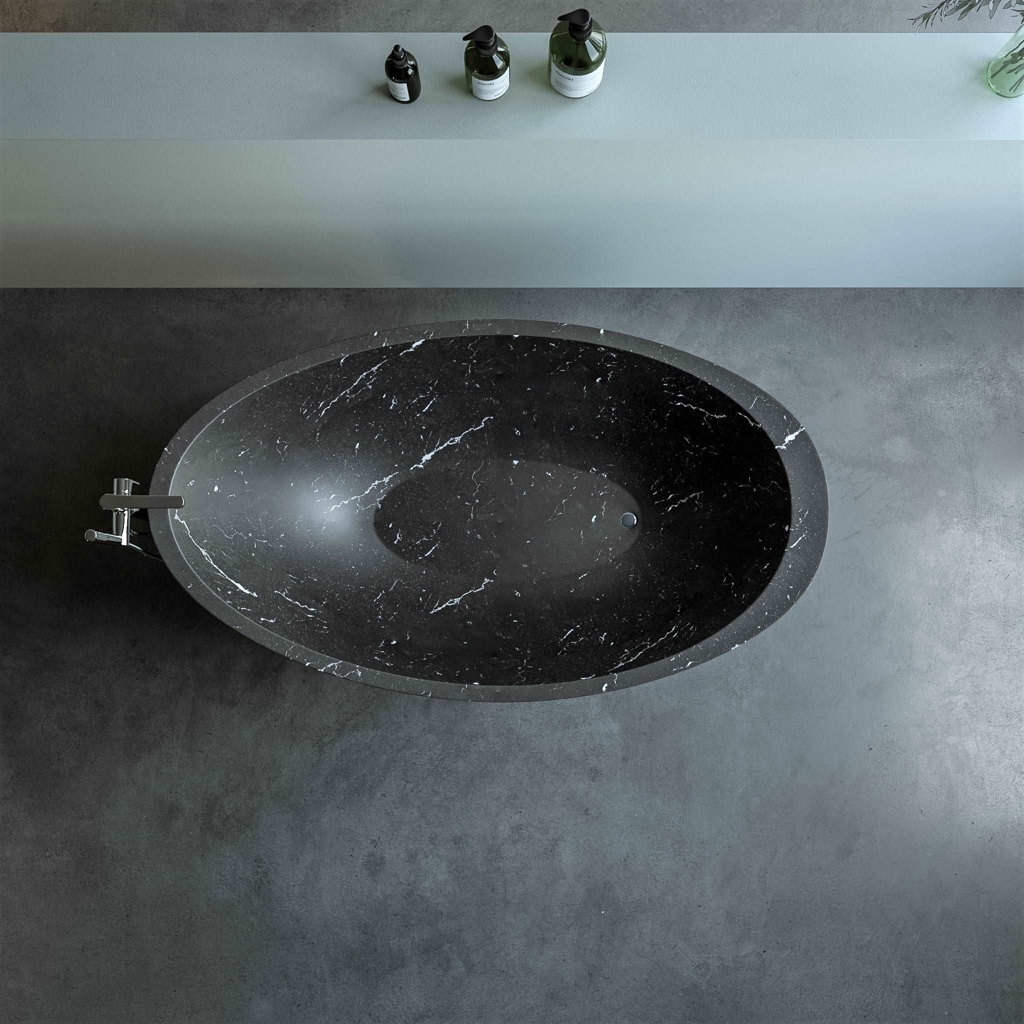 Azah Freestanding Stone Bathtub - Aprilsform