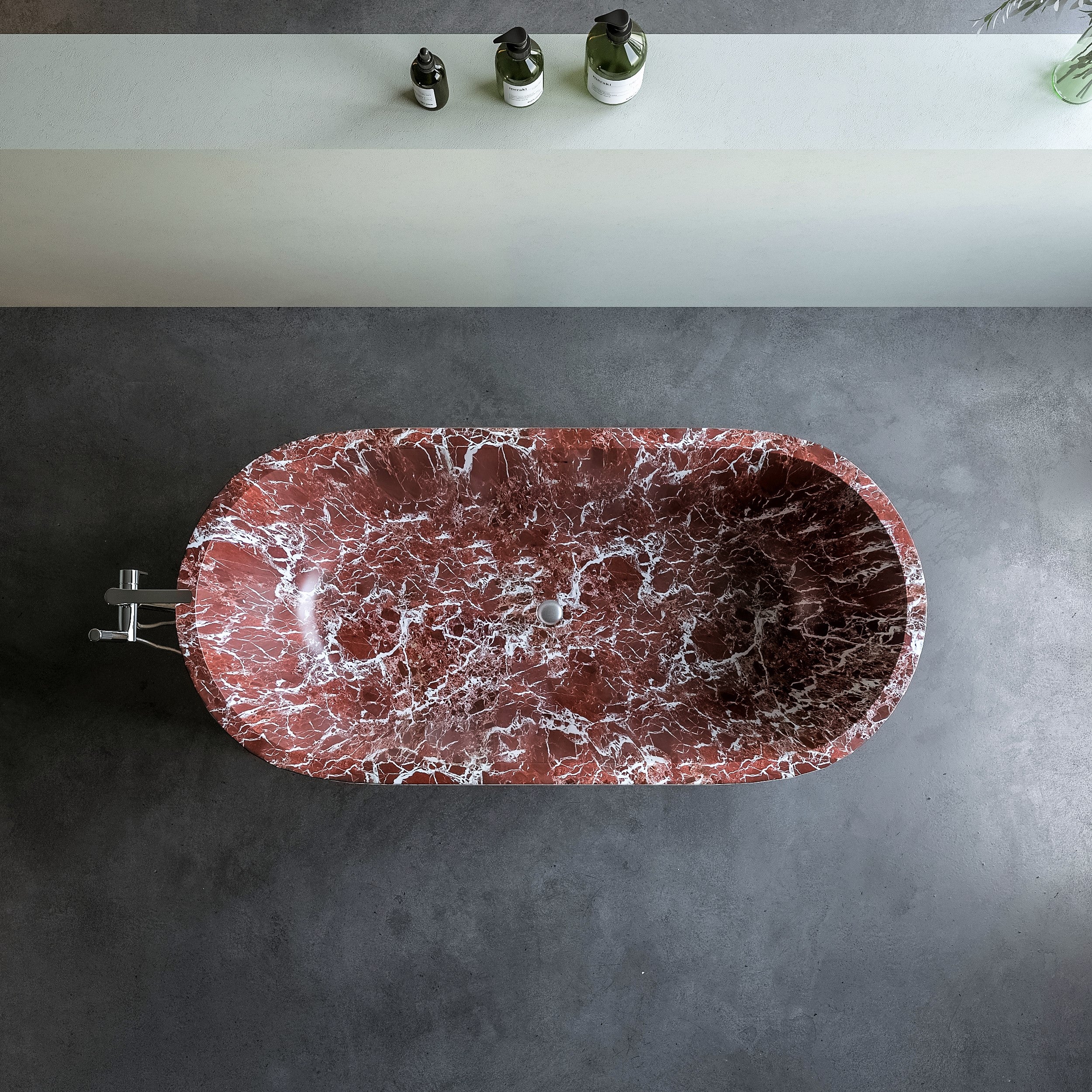 Honsu Freestanding Stone Bathtub - Aprilsform