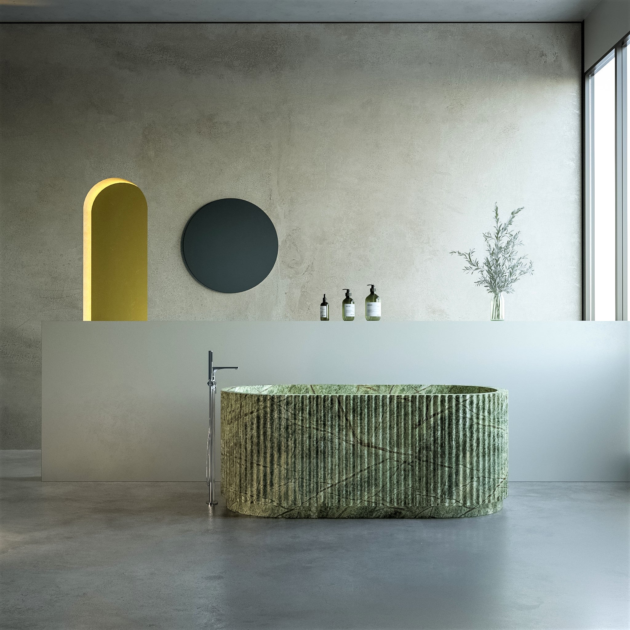 Nox Freestanding Stone Bathtub - Aprilsform
