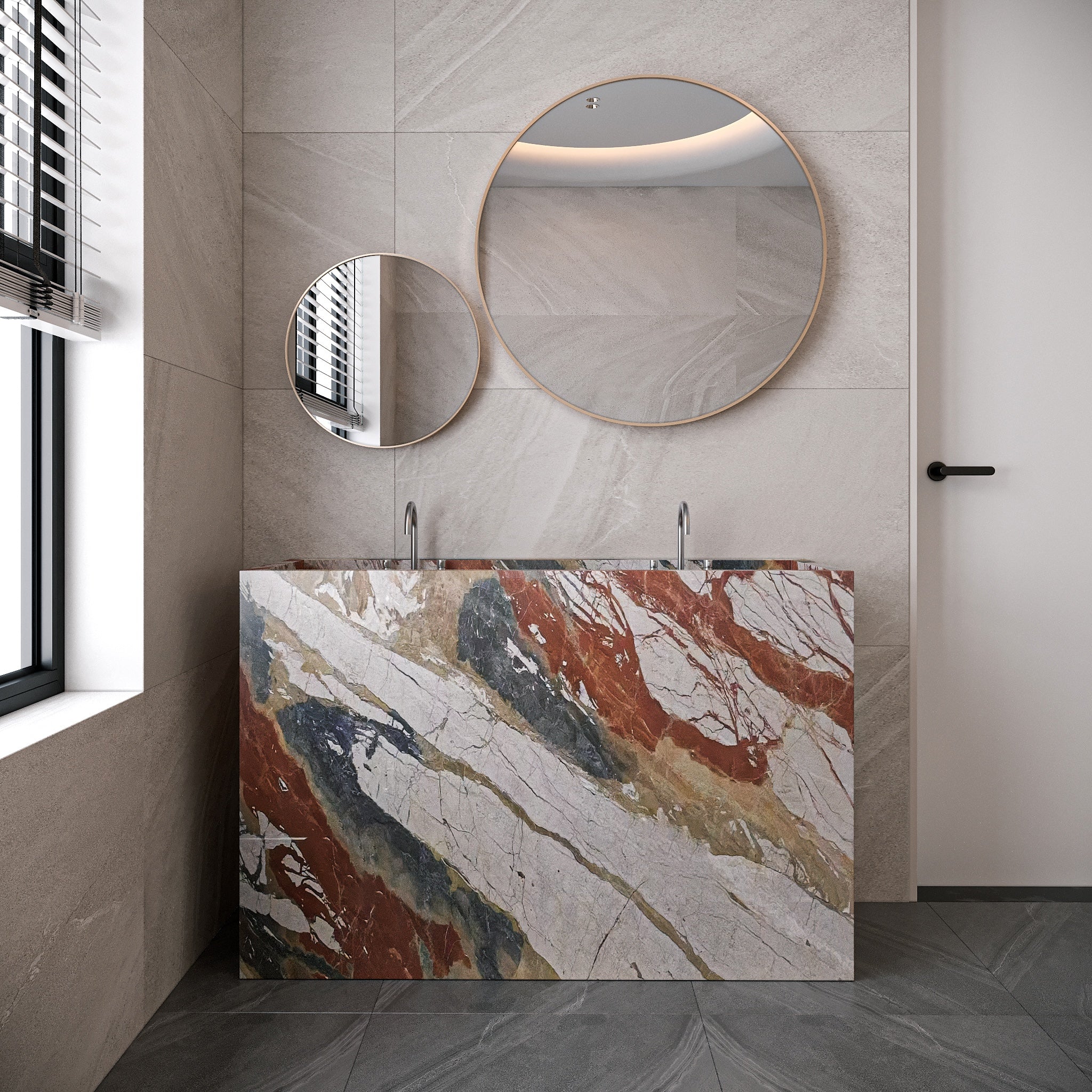 Traves Marble Free Standing Sink