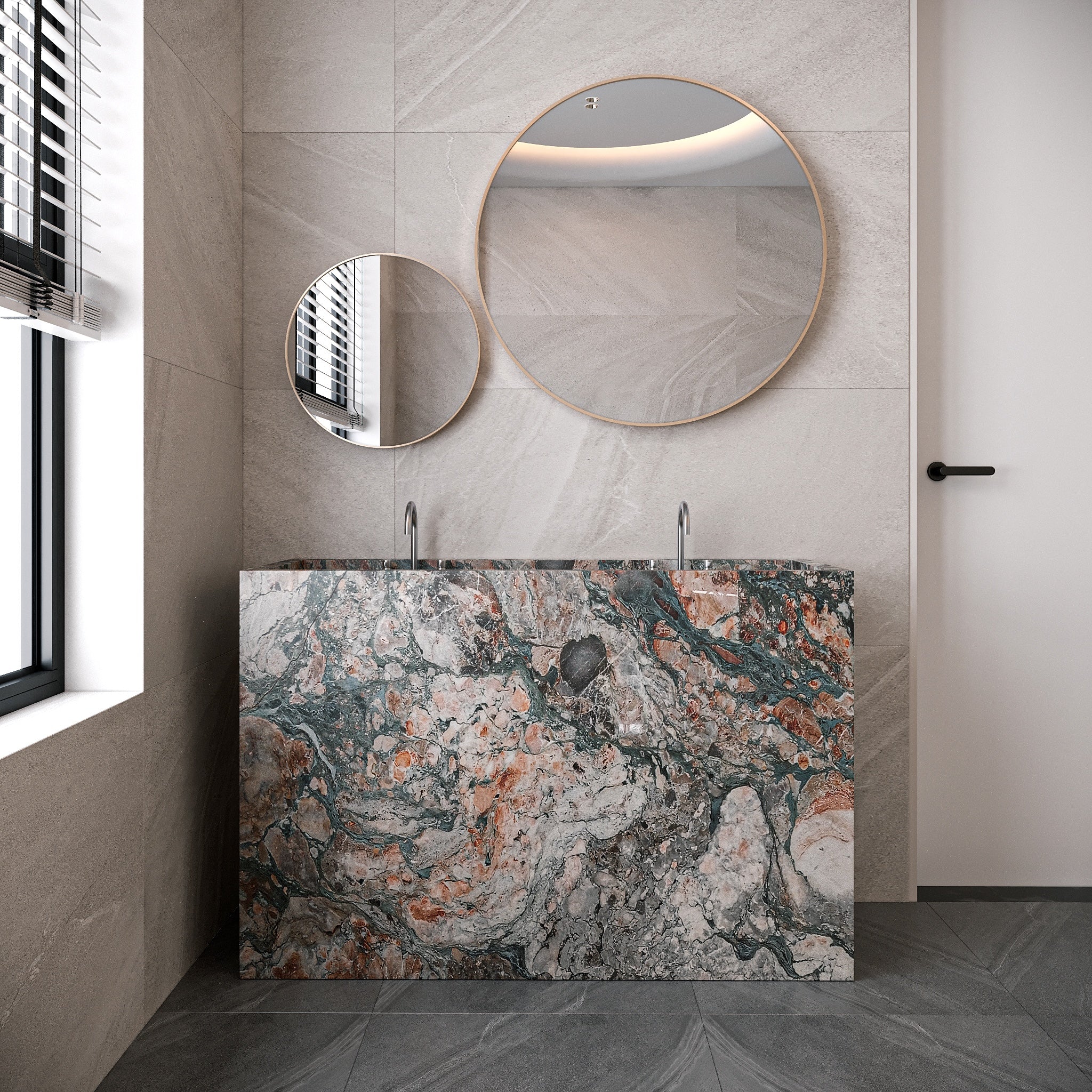 Traves Marble Free Standing Sink