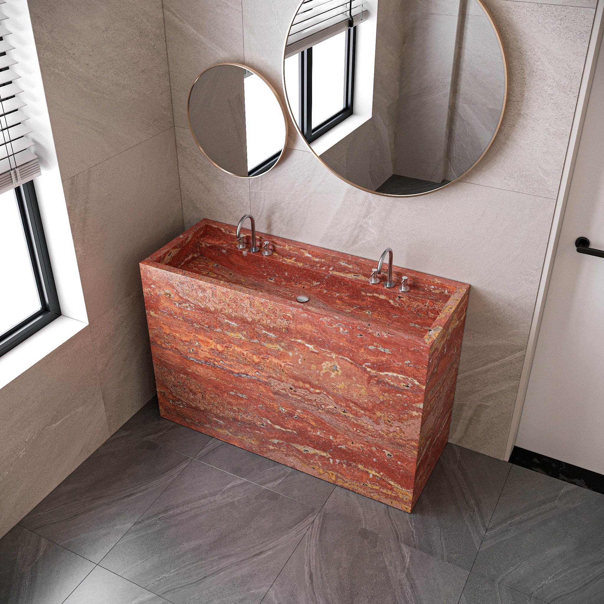 Traves Marble Free Standing Sink