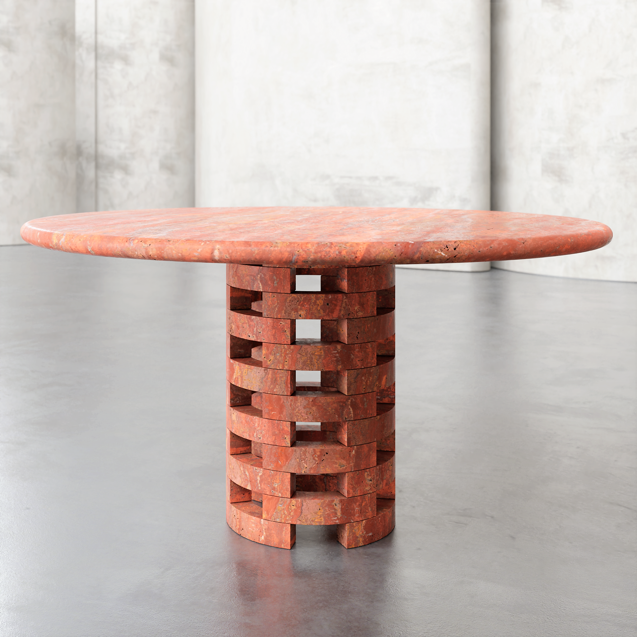 Round Brace Dining Table - Aprilsform