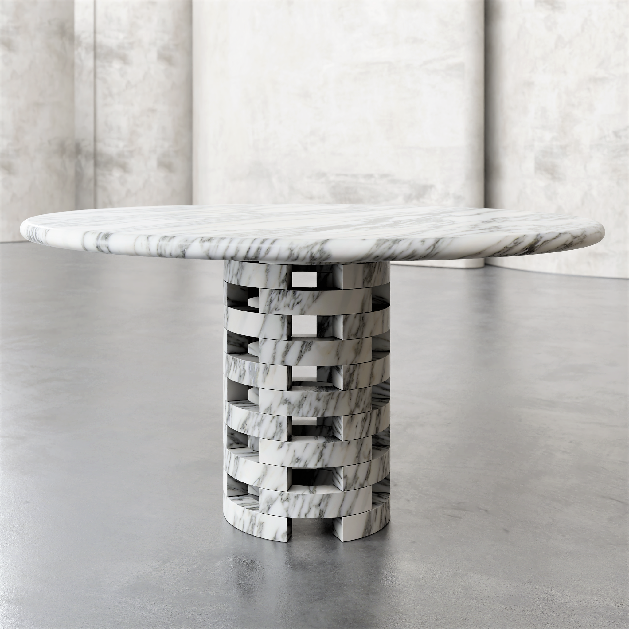 Round Brace Dining Table - Aprilsform