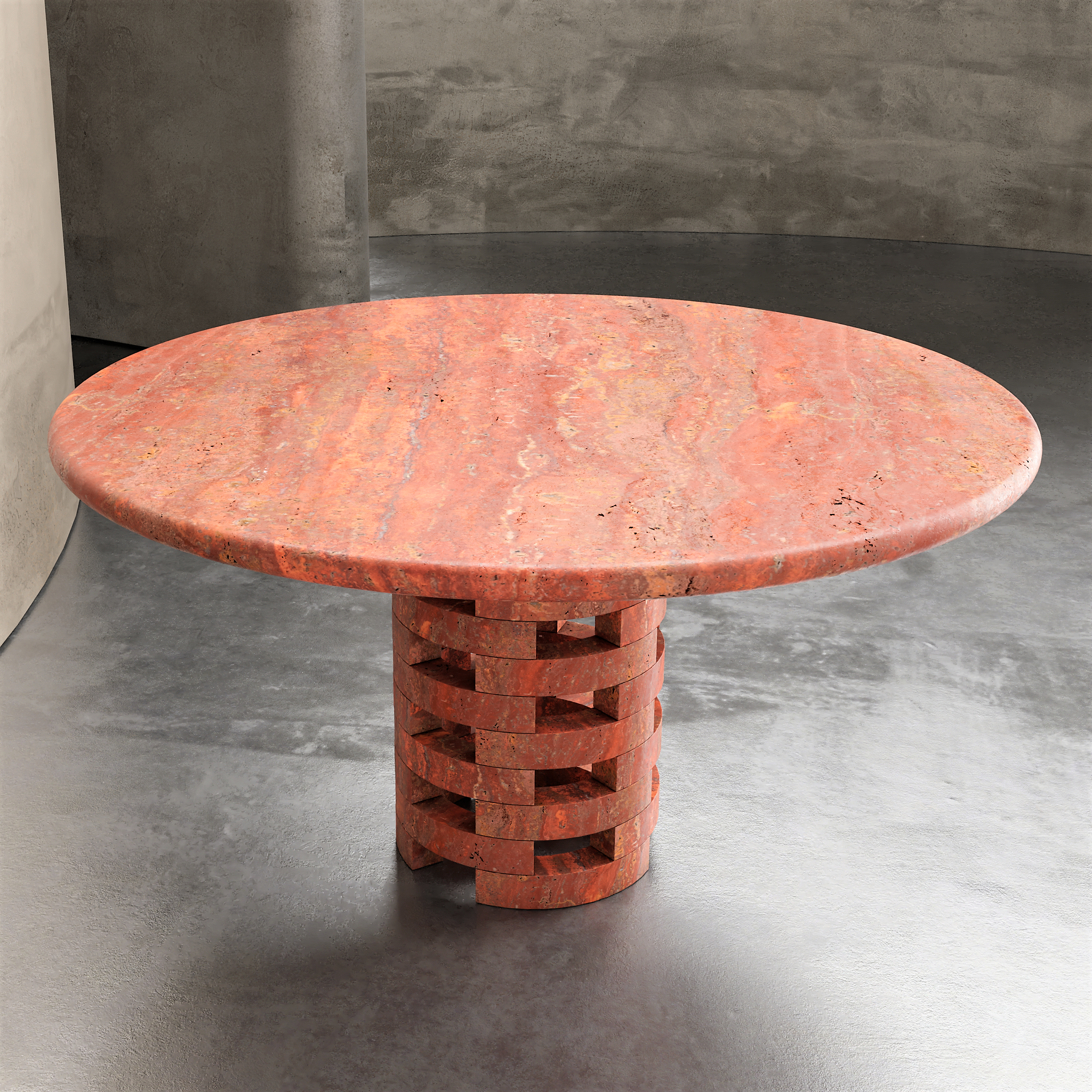 Round Brace Dining Table - Aprilsform