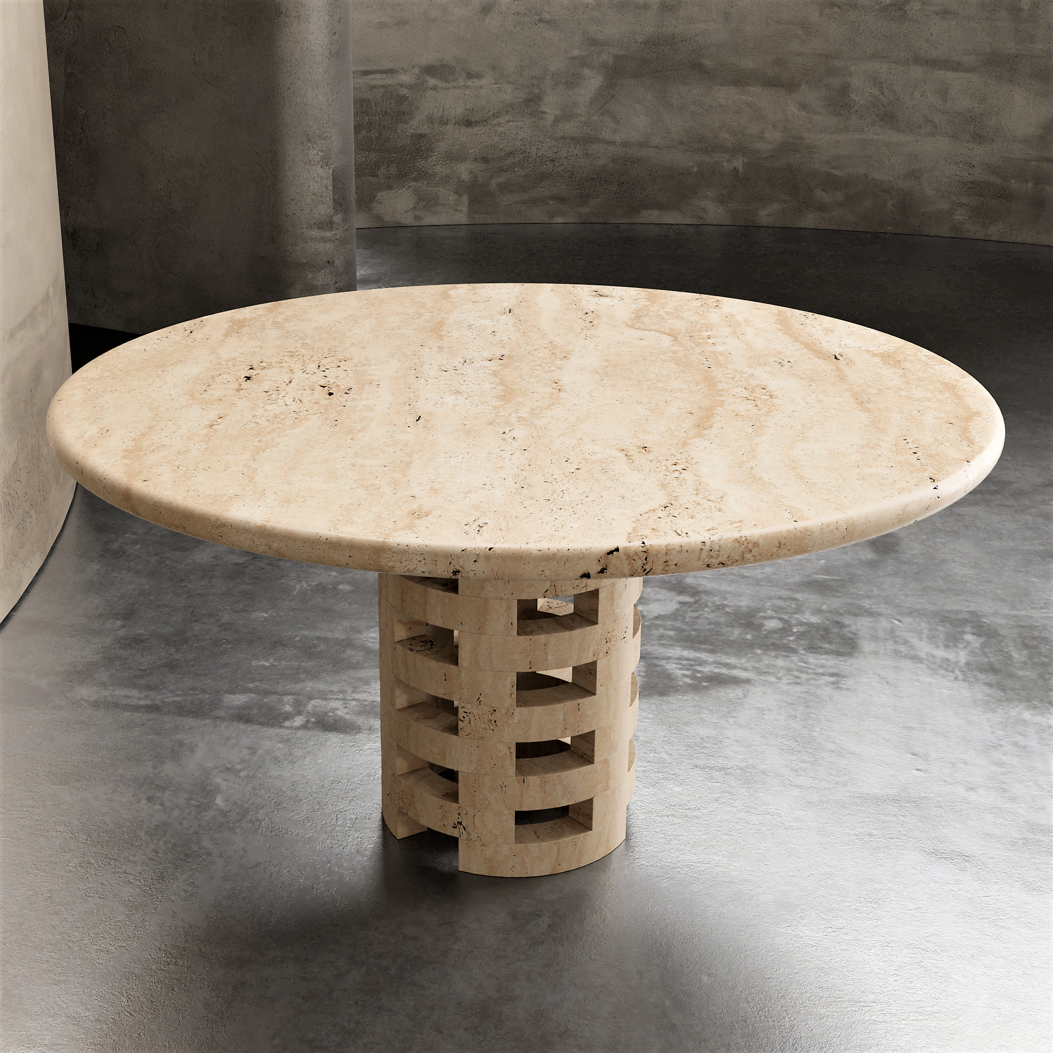 Round Brace Dining Table - Aprilsform