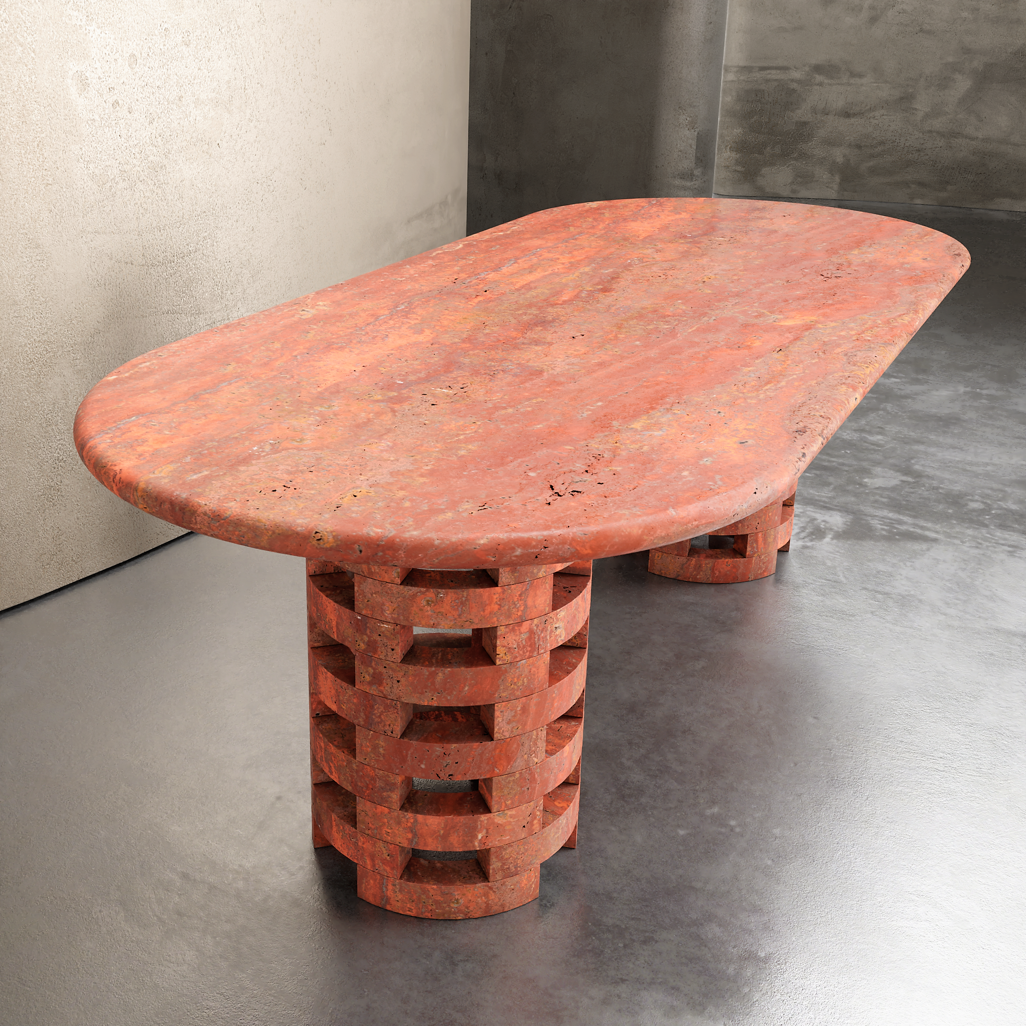 Oval Brace Dining Table - Aprilsform