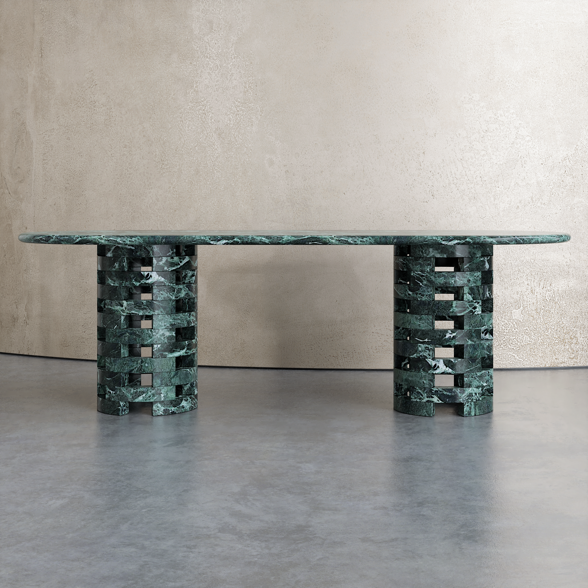 Oval Brace Dining Table - Aprilsform