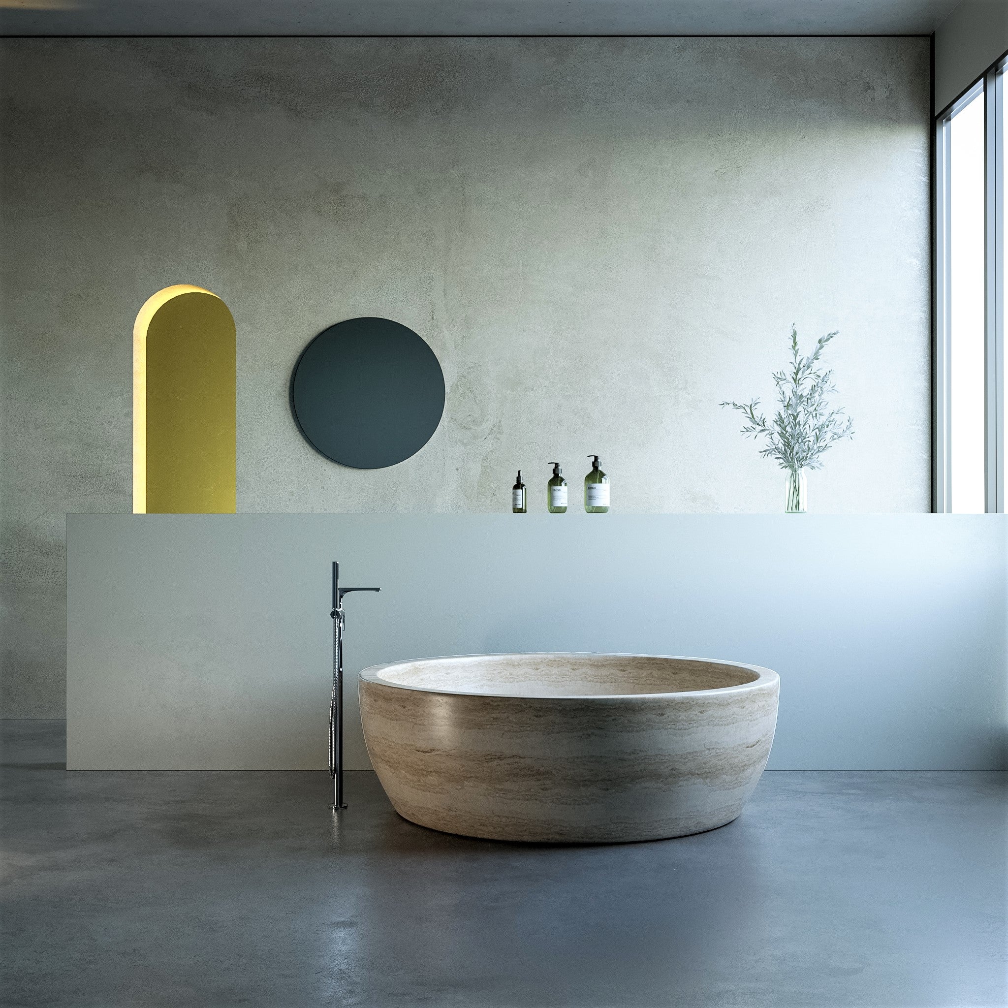 Rollo Freestanding Stone Bathtub