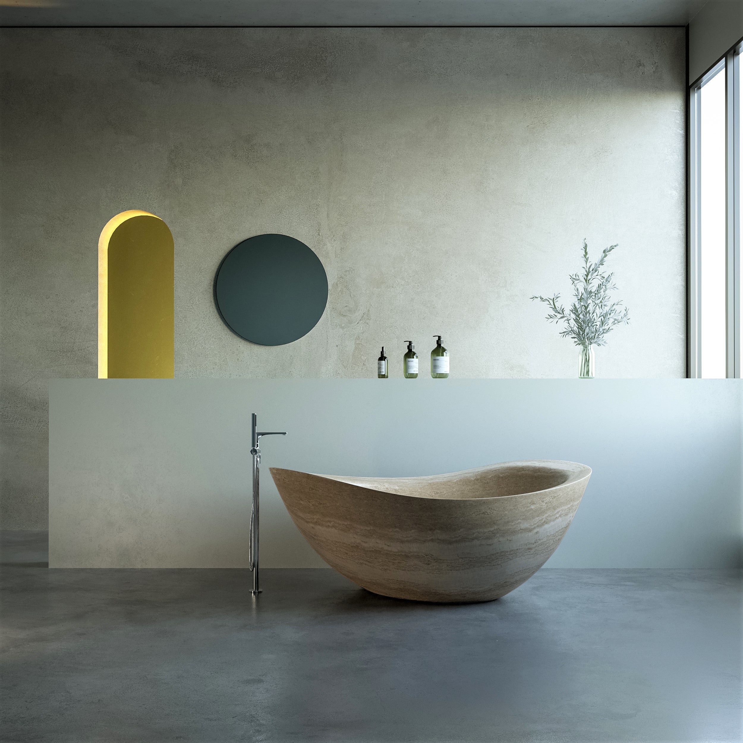 Venia Freestanding Stone Bathtub