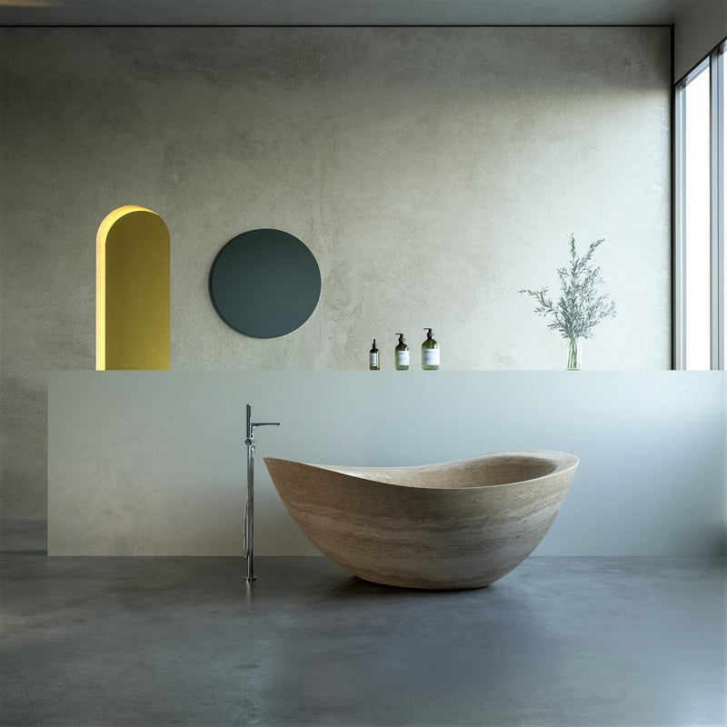 Custom Stone Bathtub | Venia Freestanding Marble Bath | Aprils Form