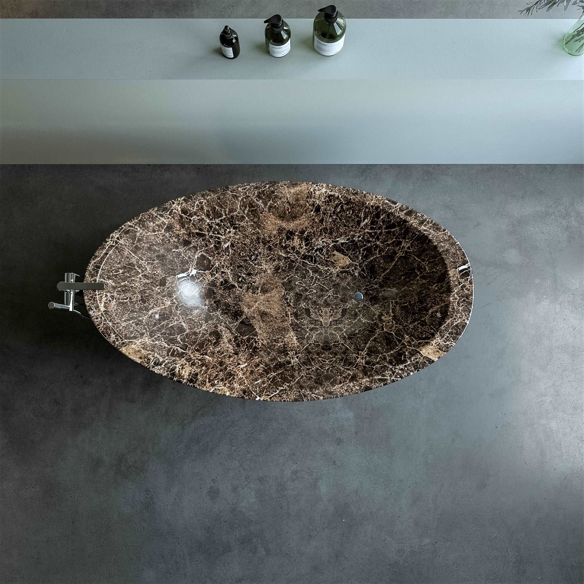 Azah Freestanding Stone Bathtub - Aprilsform