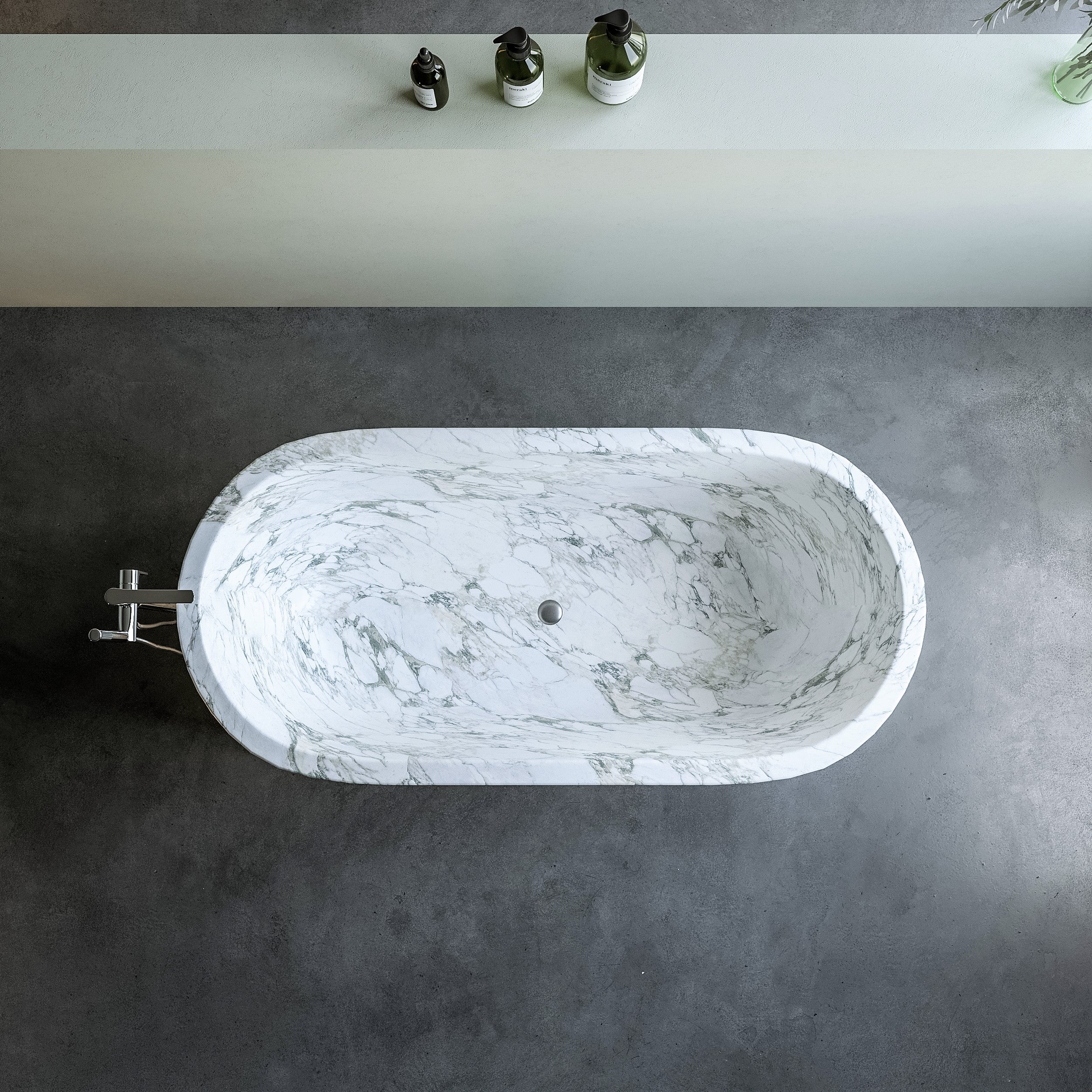 Honsu Freestanding Stone Bathtub - Aprilsform